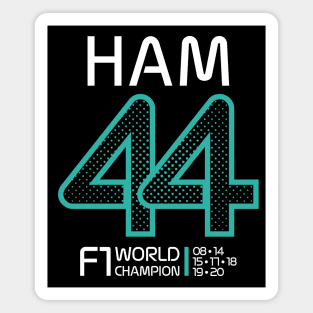 HAM 44 Teal Halftone Design Magnet